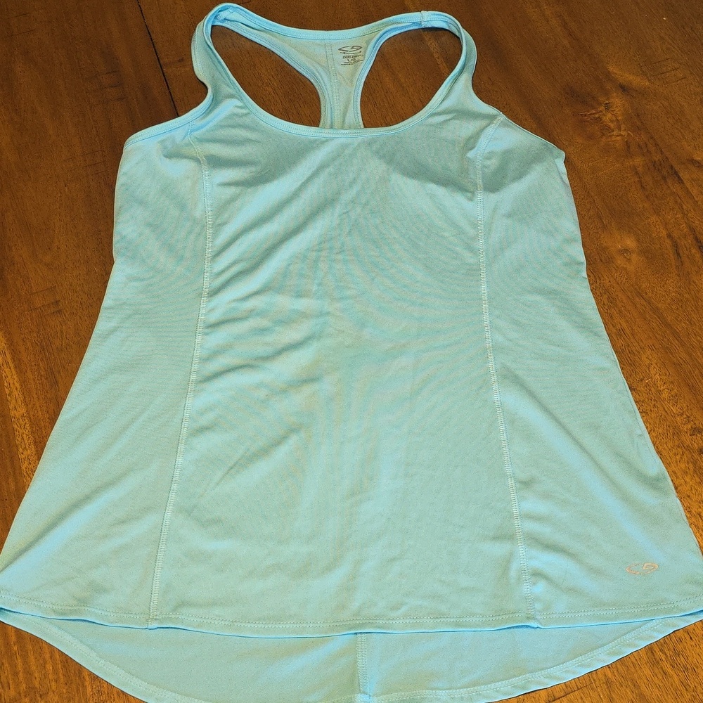 C9 by Champion Light Blue Racerback Tank Top